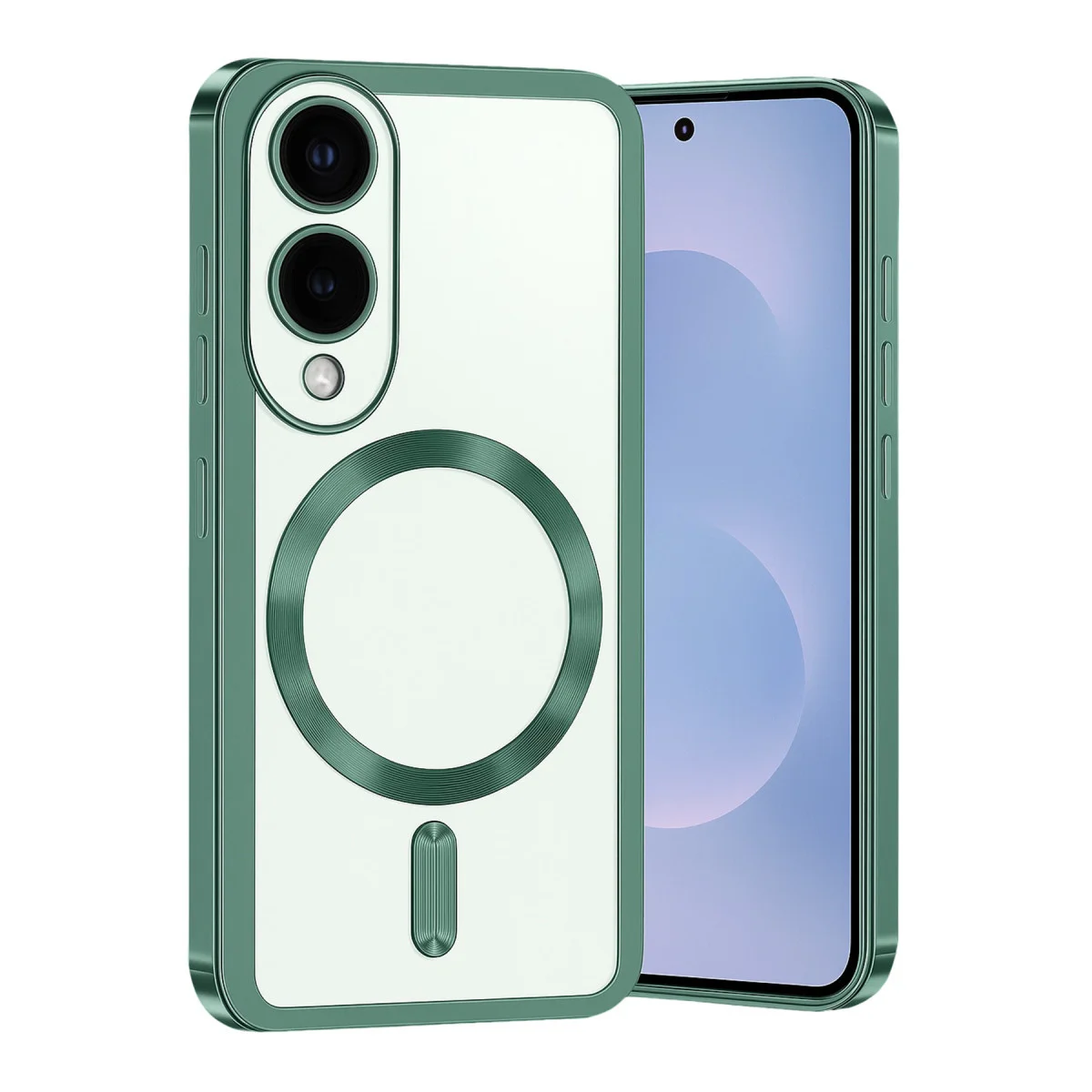 Galaxy S25 Edge Kross Magneticsafe Kapak - Koyu Yeşil