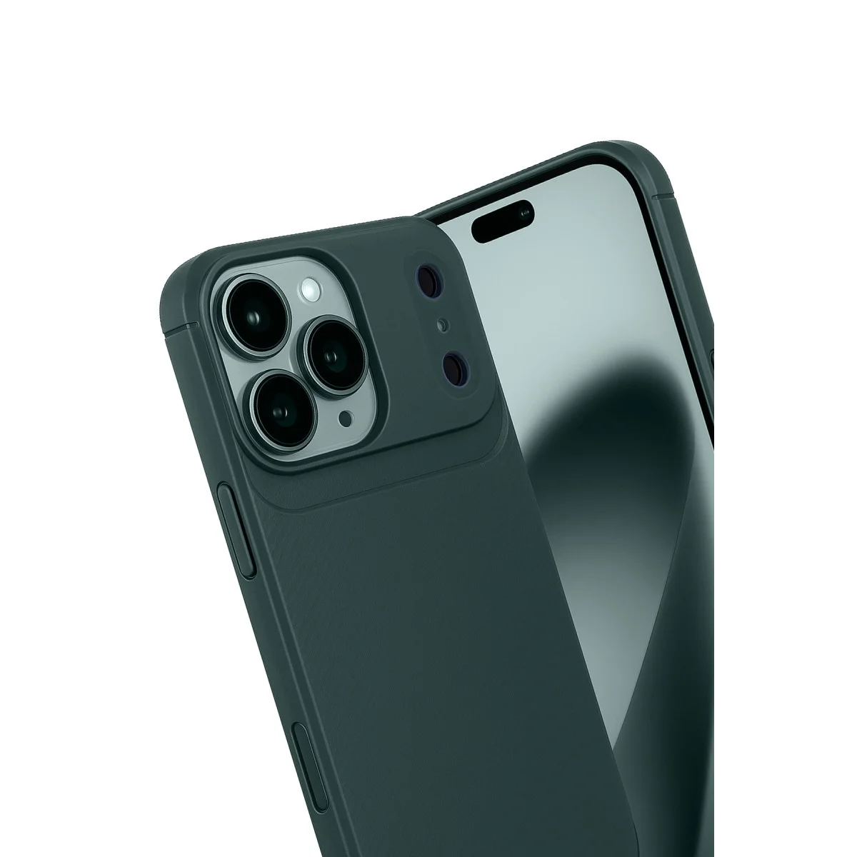 iPhone 17 Pro Auto Focus Karbon Kapak - Koyu Yeşil
