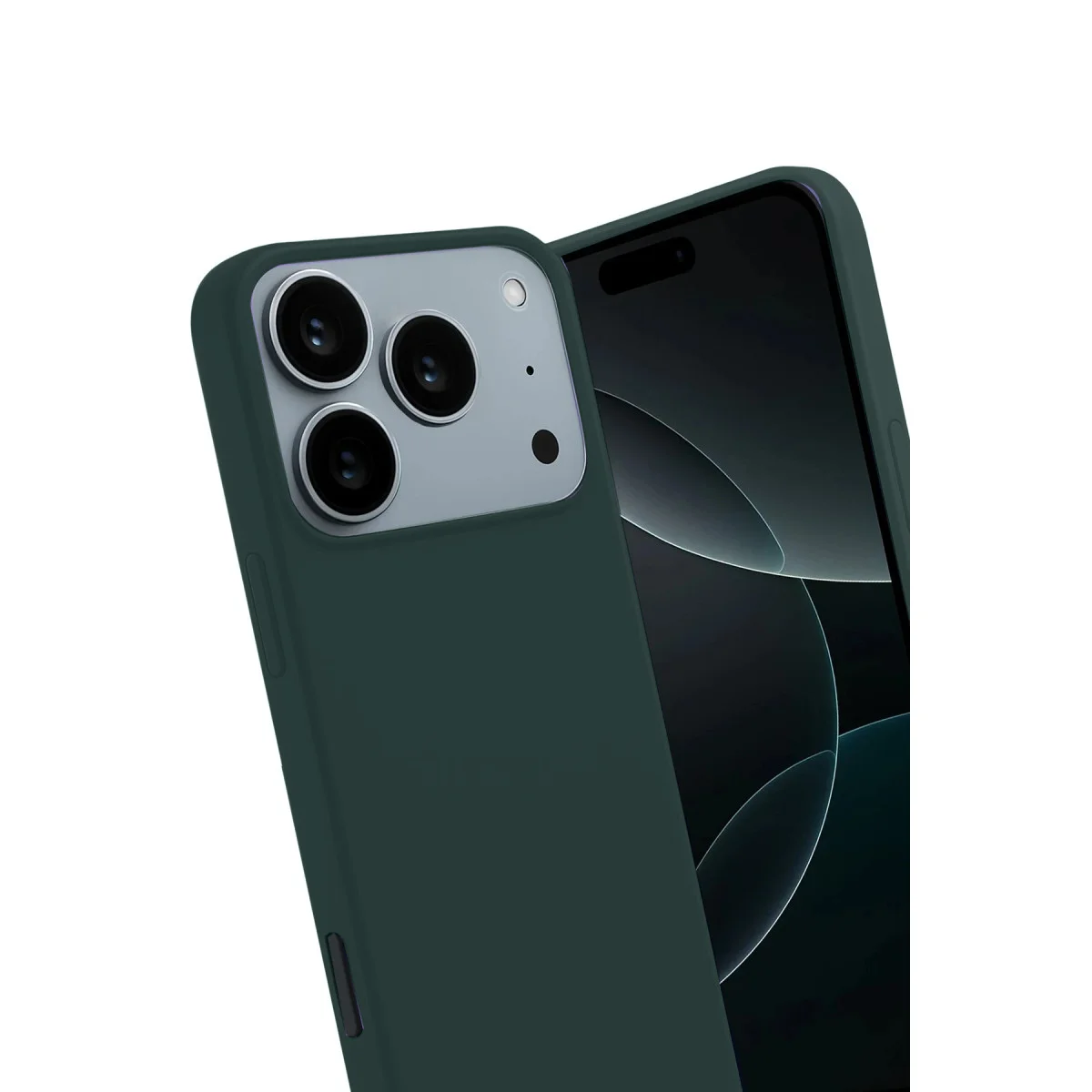 iPhone 17 Pro First Silikon - Koyu Yeşil