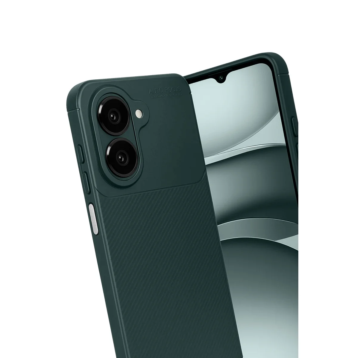 Galaxy A07 4G Auto Focus Karbon Kapak - Koyu Yeşil
