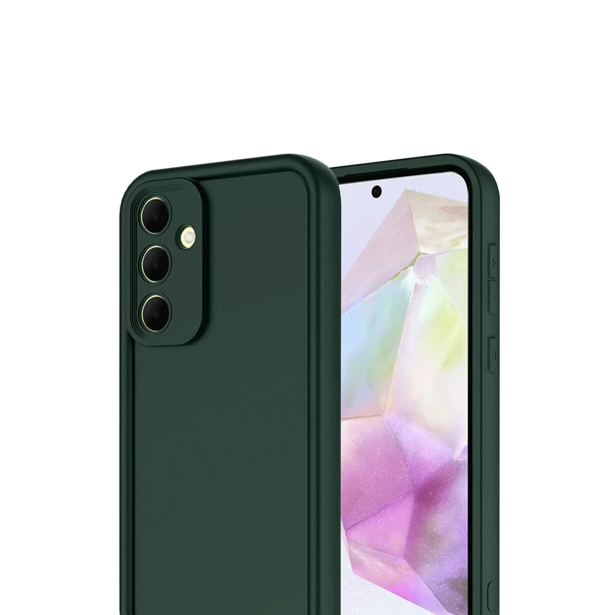 Galaxy A17 5G Viera Silikon - Koyu Yeşil