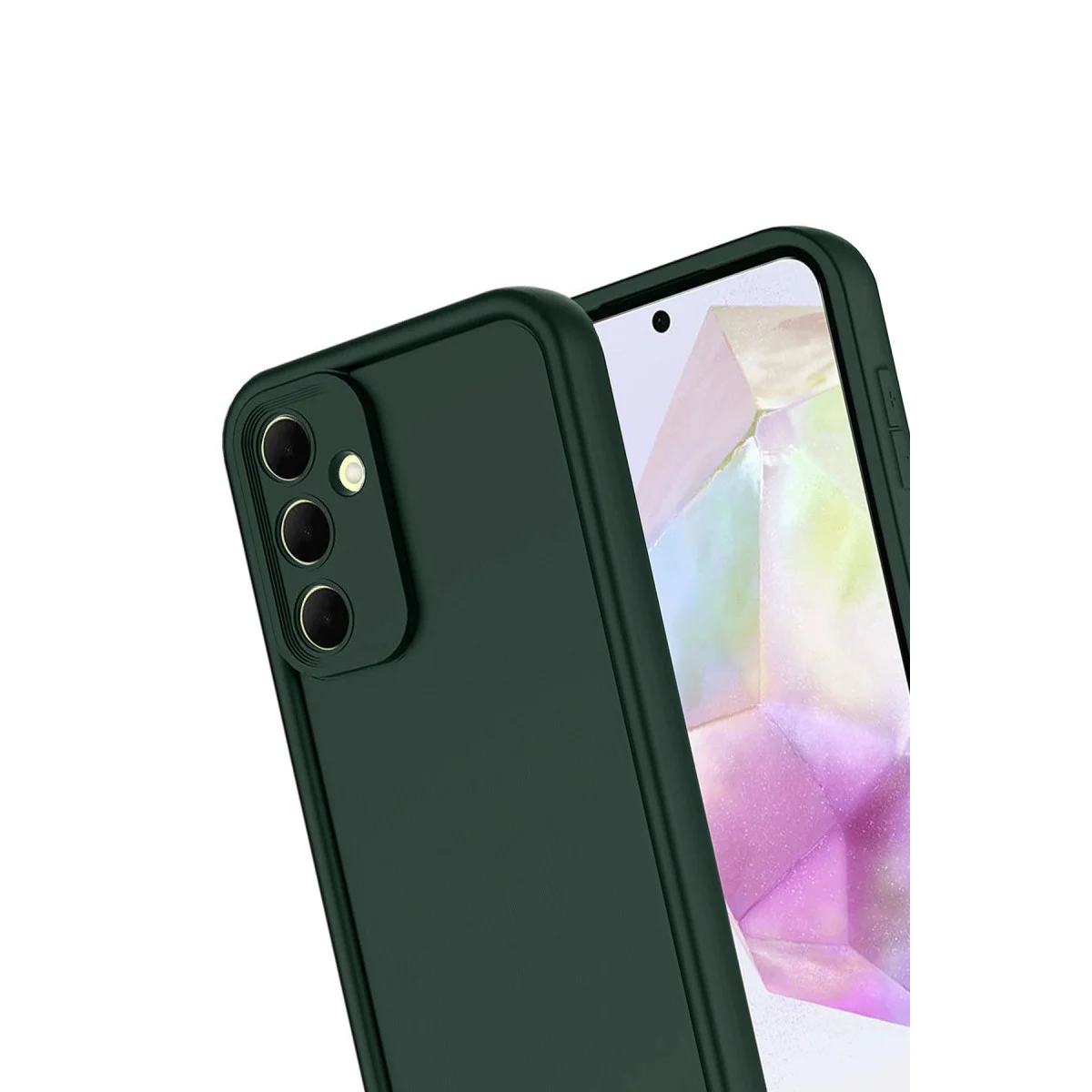 Galaxy A17 5G Viera Silikon - Koyu Yeşil