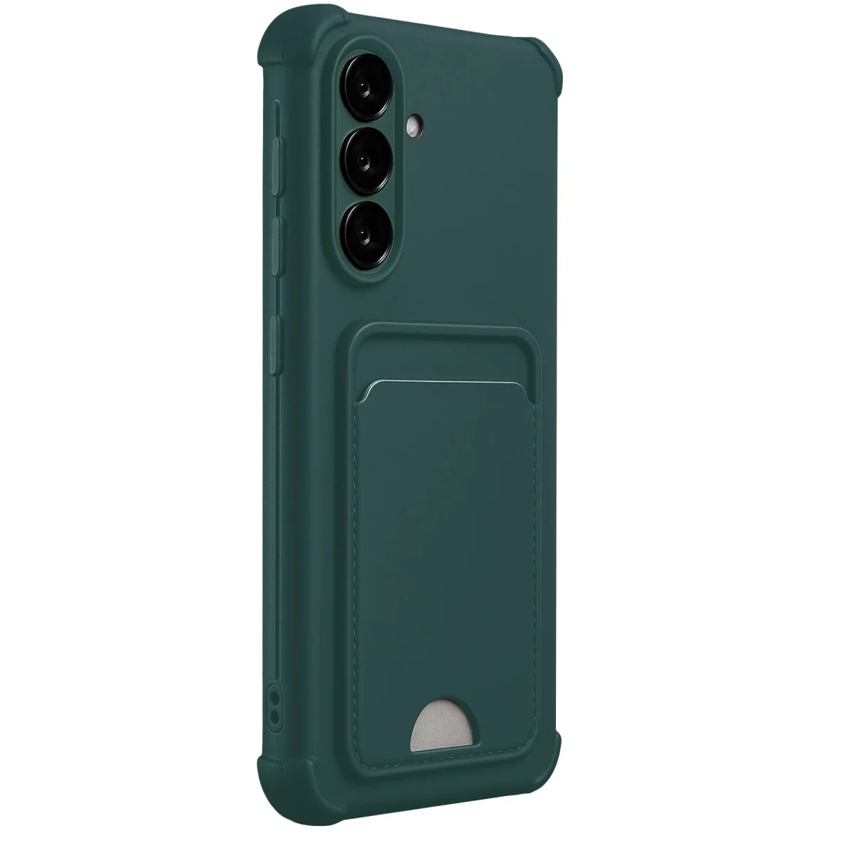 Galaxy A17 5G Kelvin Kartvizitli Silikon - Koyu Yeşil