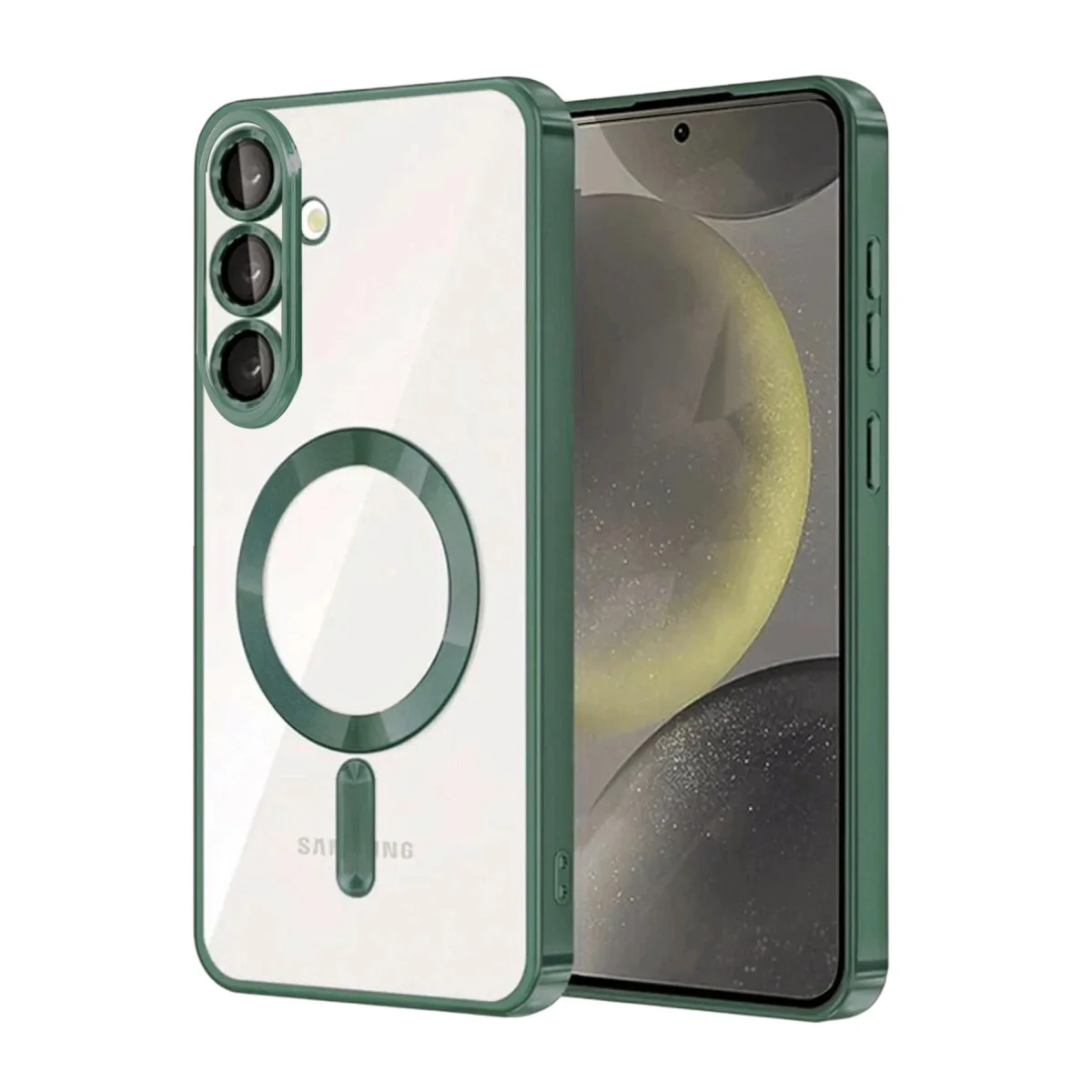 Galaxy A57 5G Kross Magneticsafe Kapak - Koyu Yeşil