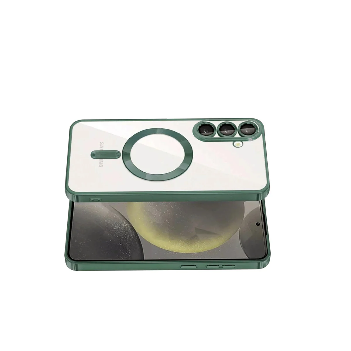 Galaxy A57 5G Kross Magneticsafe Kapak - Koyu Yeşil