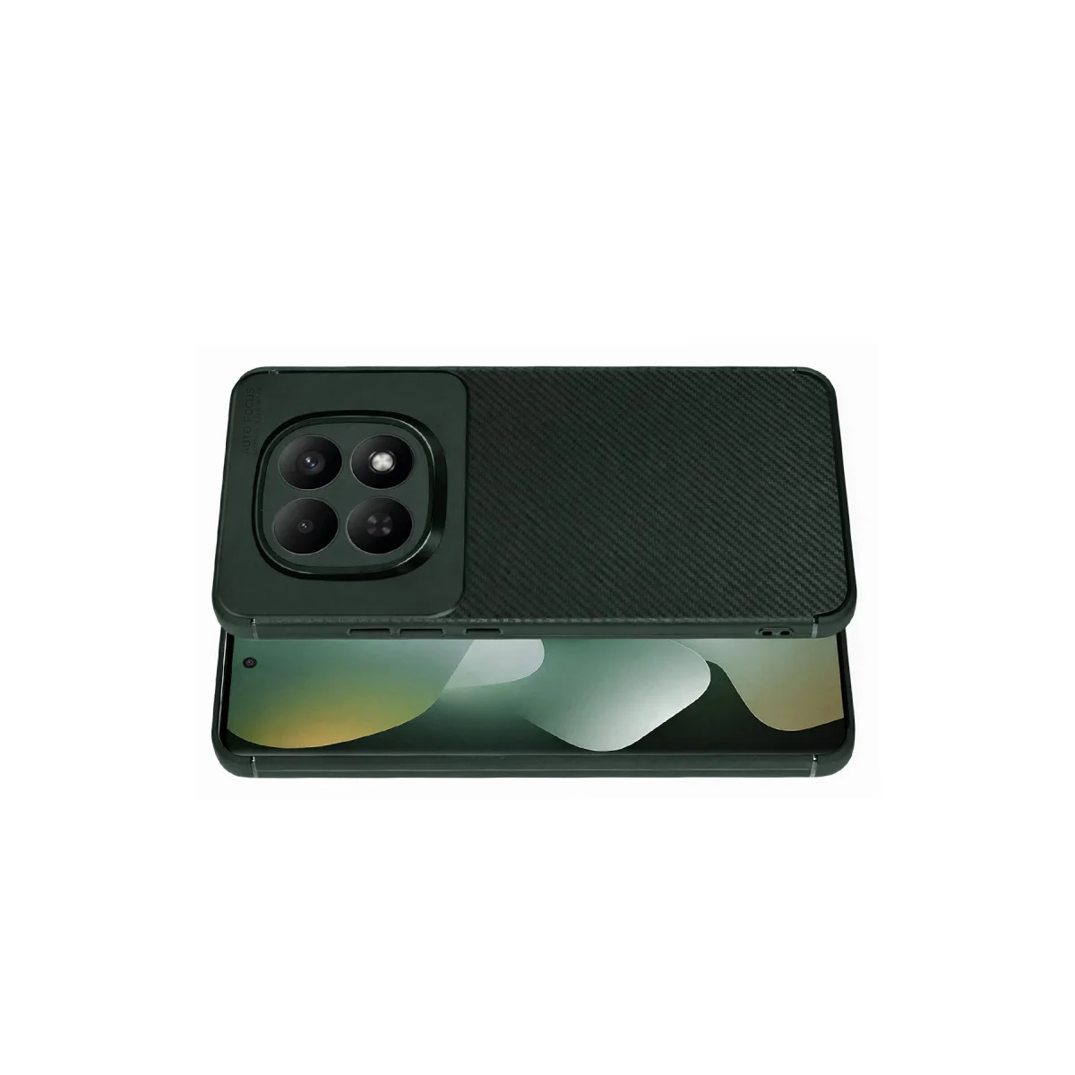 Redmi Note 15 Pro 5G Auto Focus Karbon Kapak - Koyu Yeşil