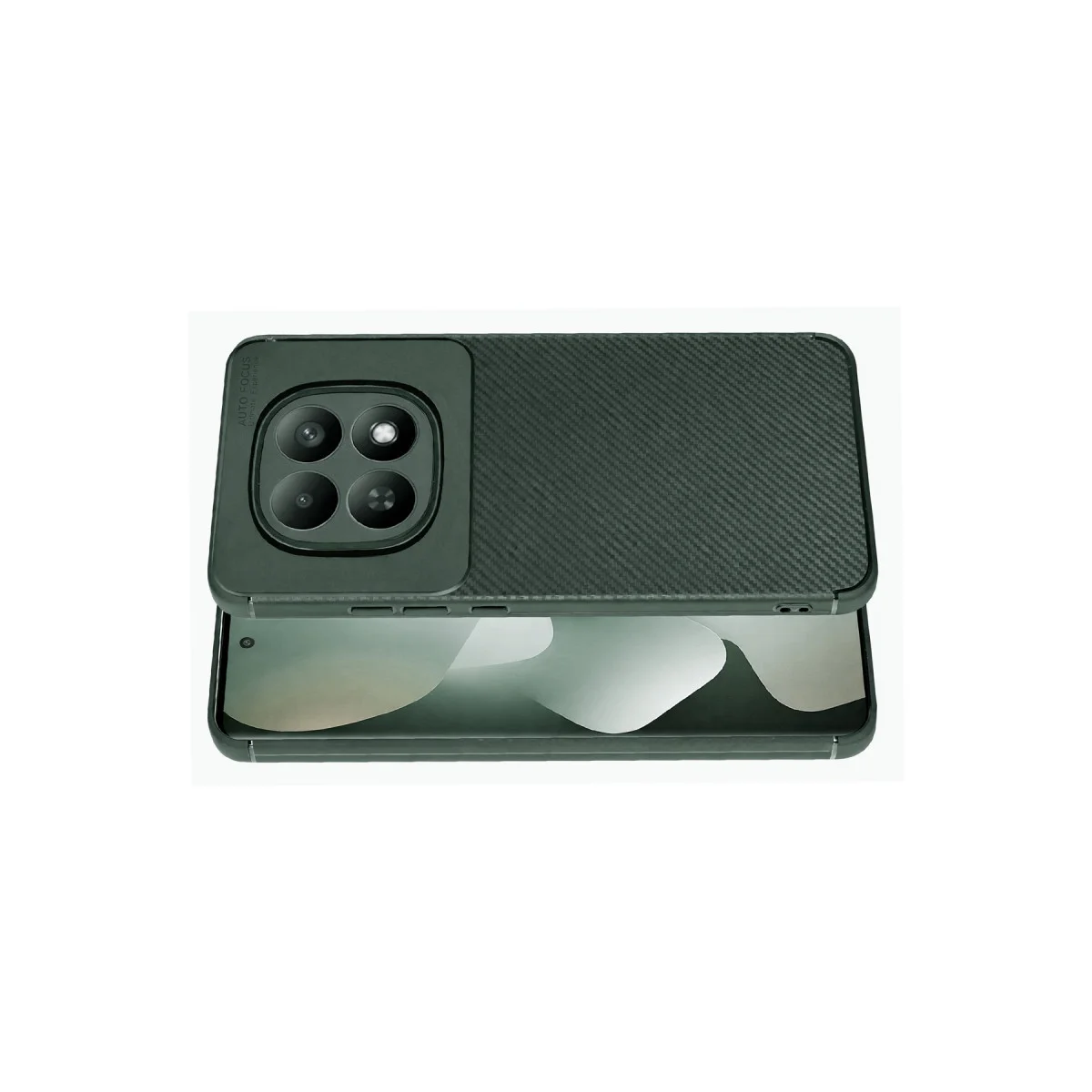 Redmi Note 15 Pro Plus 5G Auto Focus Karbon Kapak - Koyu Yeşil