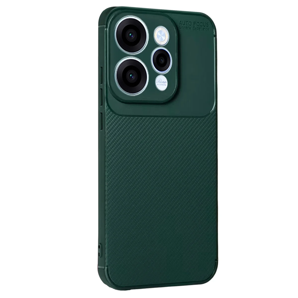Reno 15 Auto Focus Karbon Kapak - Koyu Yeşil