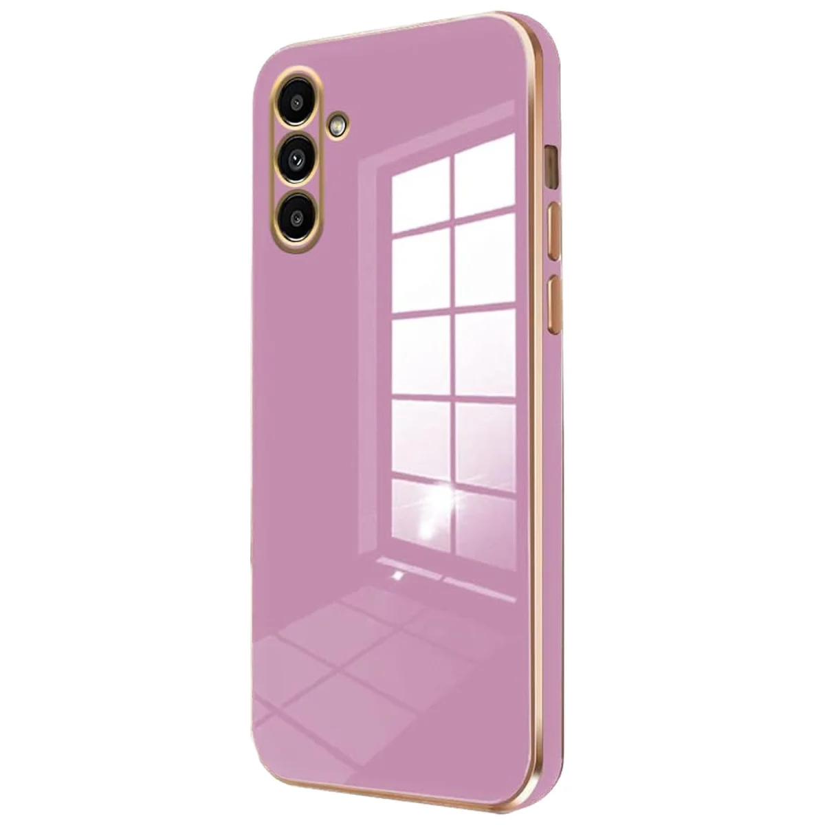 Galaxy A15 4G Kılıf Volet Silikon - Mor