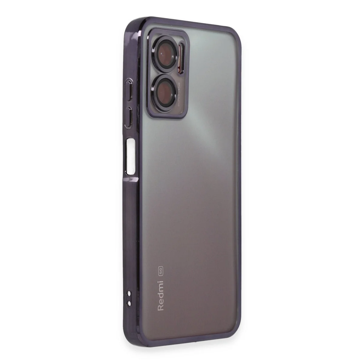 Redmi Note 11E Kılıf Razer Lensli Silikon - Mor