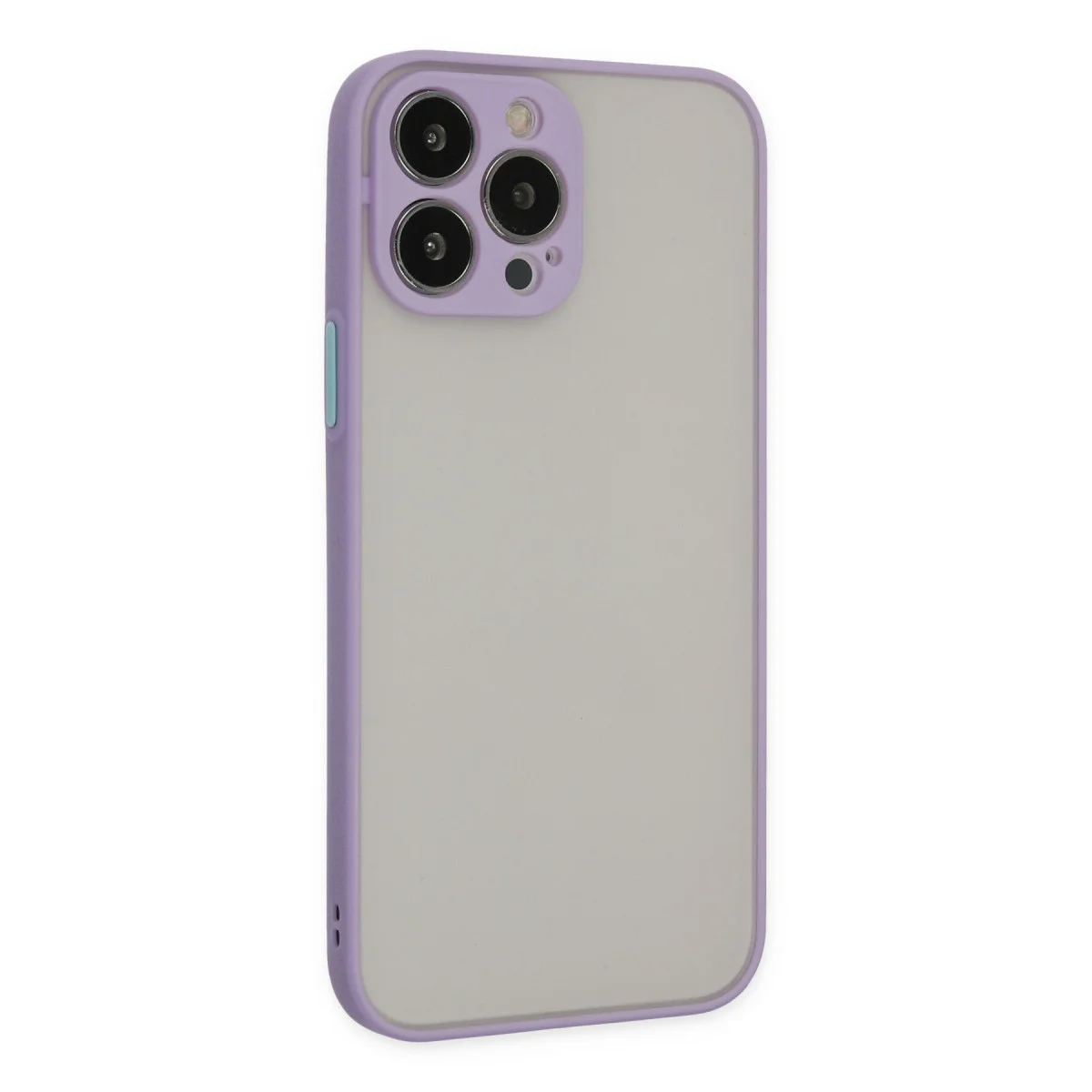 iPhone 13 Pro Kılıf Montreal Silikon Kapak - Mor