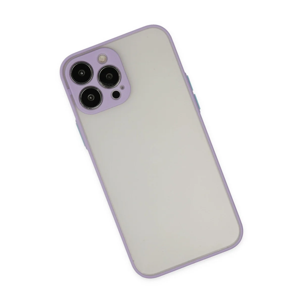 iPhone 13 Pro Max Kılıf Montreal Silikon Kapak - Mor
