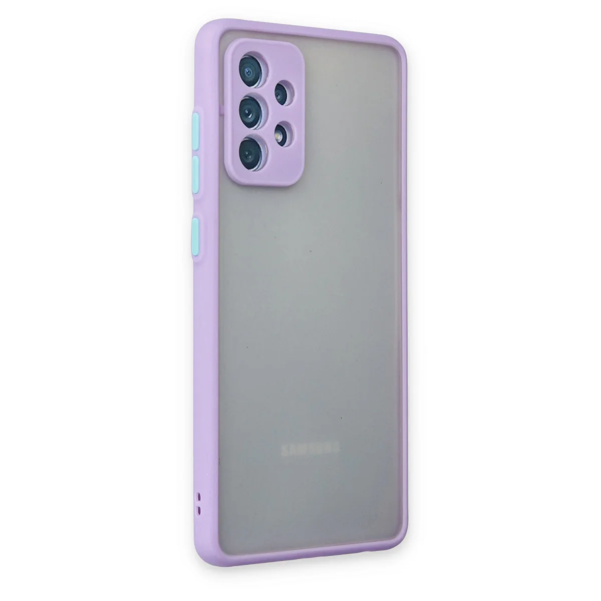 Galaxy A72 Kılıf Montreal Silikon Kapak - Mor