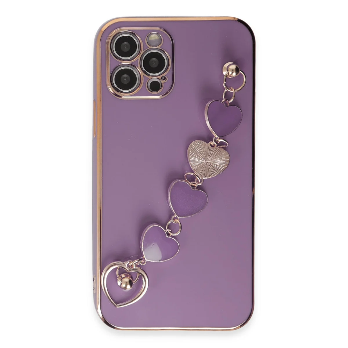iPhone 12 Pro Kılıf Esila Silikon - Mor