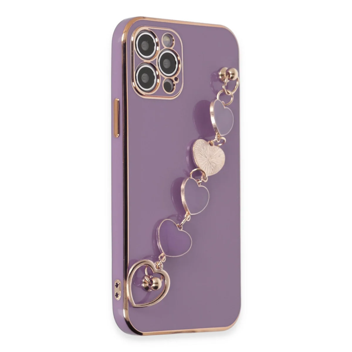 iPhone 12 Pro Kılıf Esila Silikon - Mor