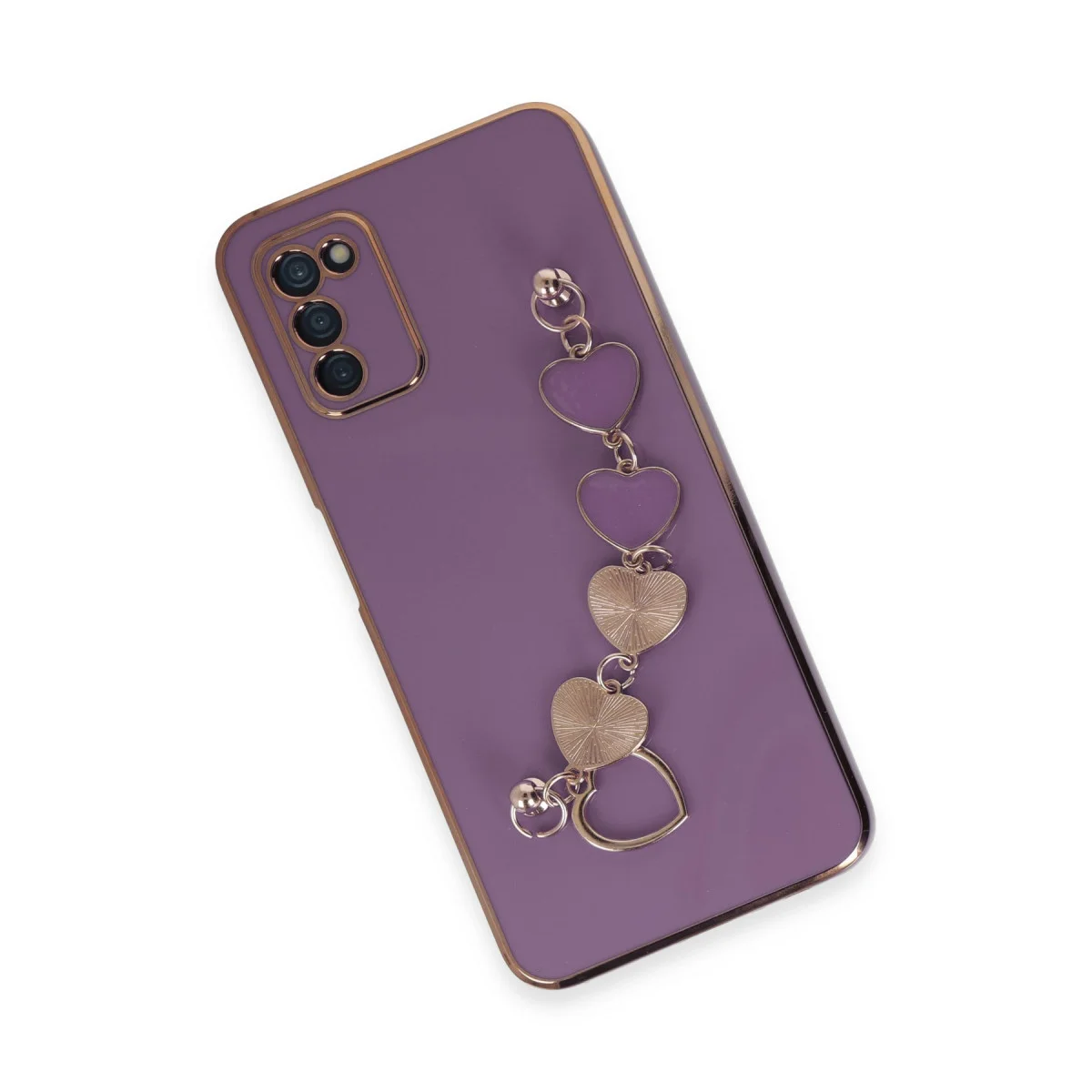 Galaxy A03S Kılıf Esila Silikon - Mor
