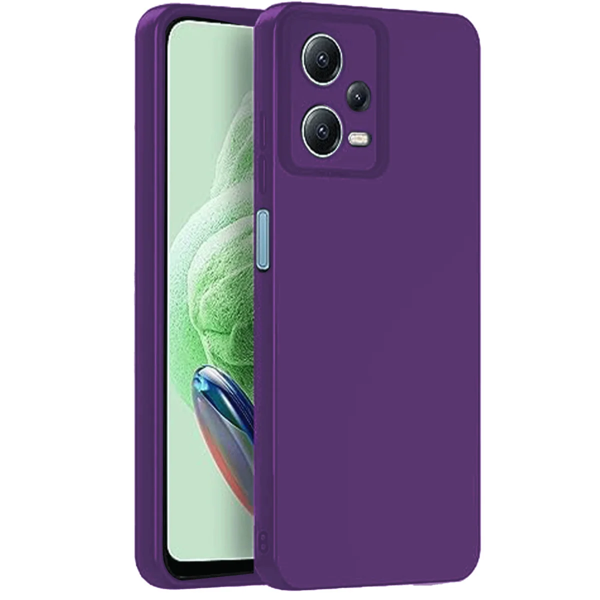 Redmi Note 12 Pro 5G Kılıf Nano içi Kadife Silikon - Mor