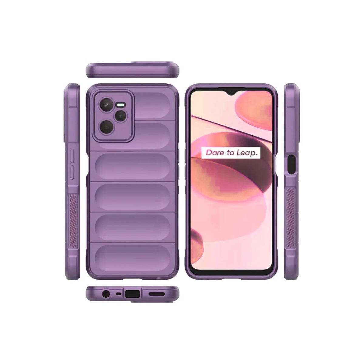 Realme C35 Kılıf Optimum Silikon - Mor