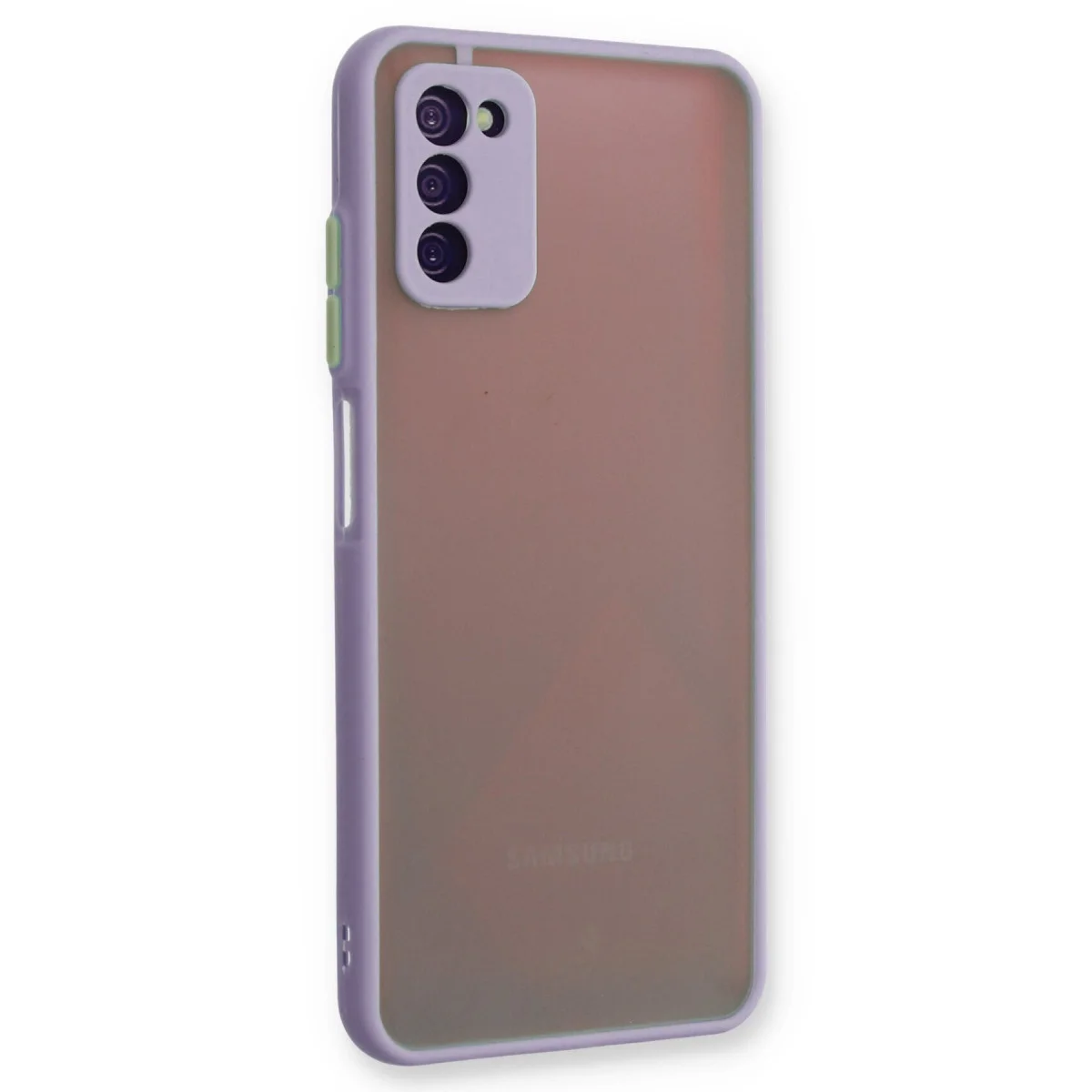 Galaxy A03S Kılıf Montreal Silikon Kapak - Mor