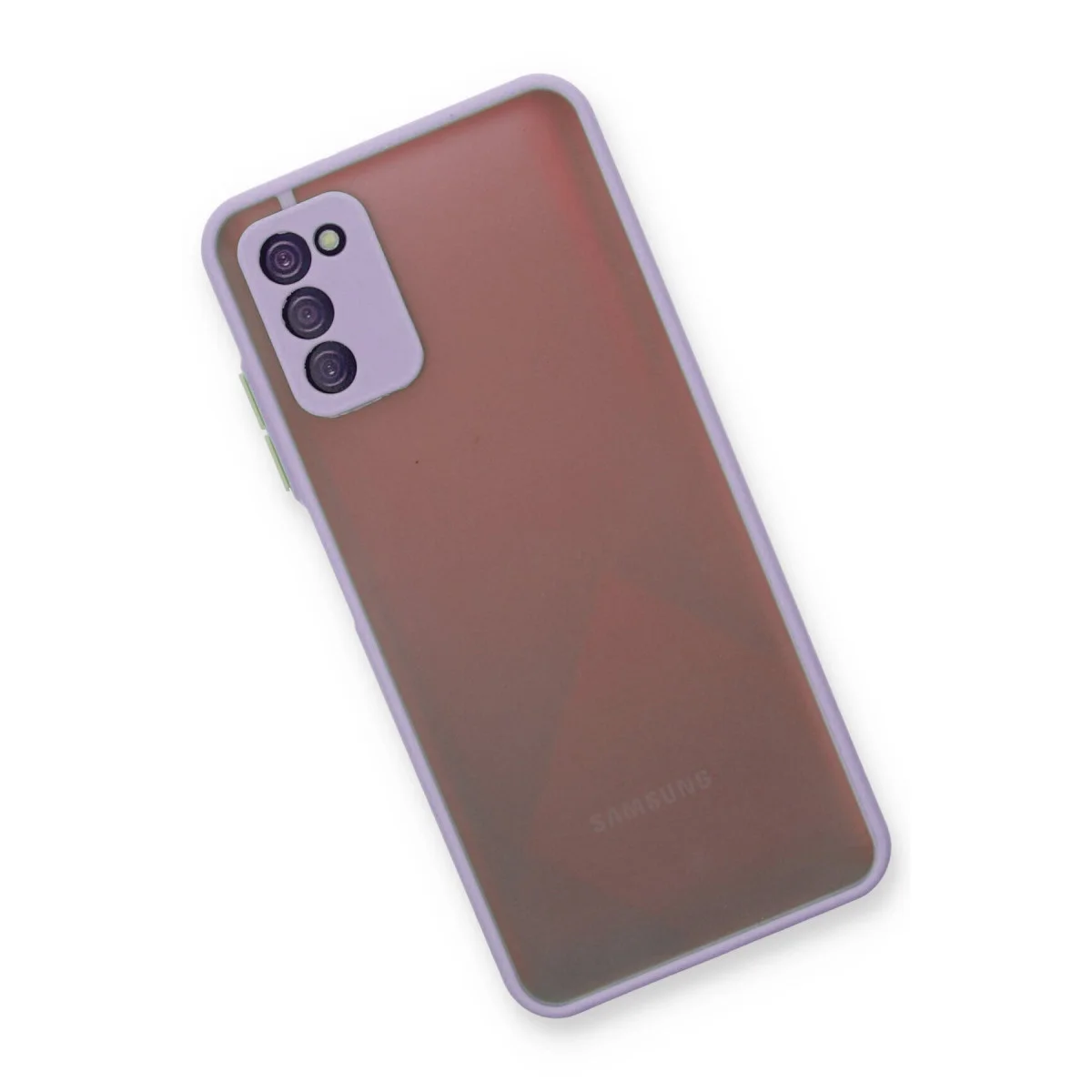 Galaxy A03S Kılıf Montreal Silikon Kapak - Mor