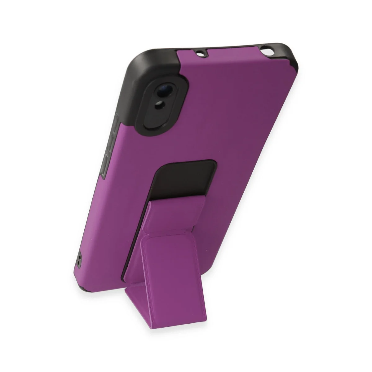 Redmi 9A Kılıf Mega Standlı Silikon - Mor