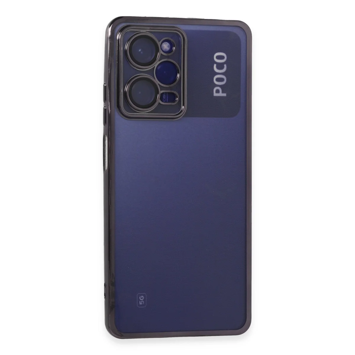 Poco X5 Pro 5G Kılıf Razer Lensli Silikon - Mor