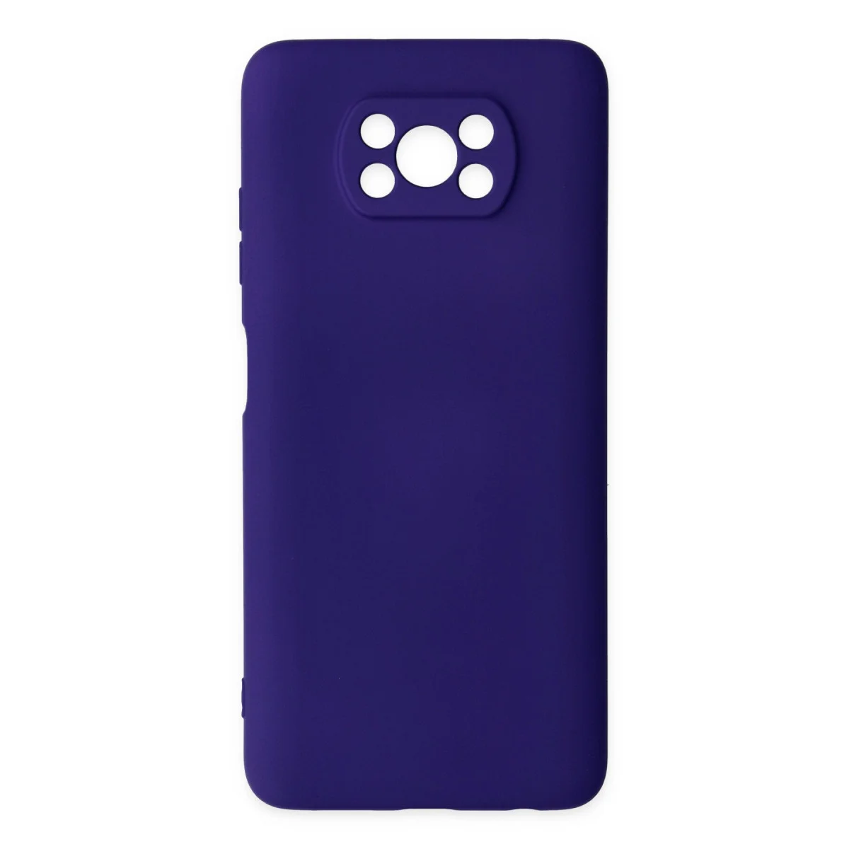 Pocophone X3 Kılıf Nano içi Kadife Silikon - Mor