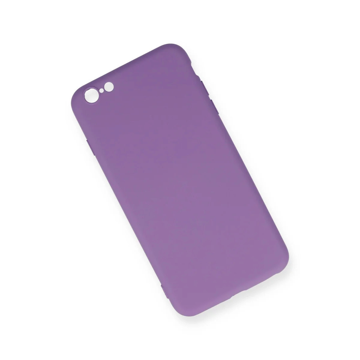 iPhone 6 Plus Kılıf Nano içi Kadife Silikon - Mor