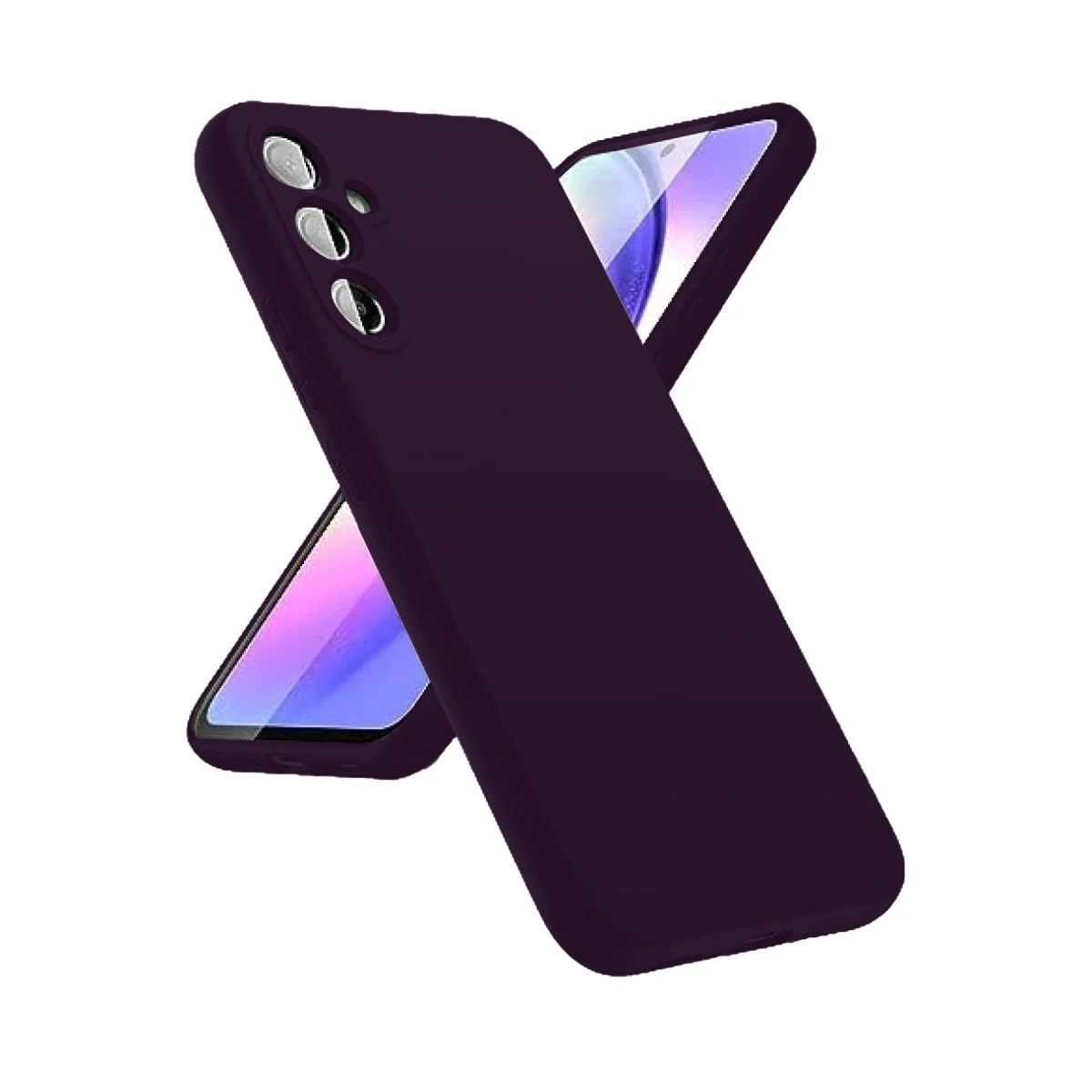 Galaxy A24 4G Kılıf First Silikon - Mor