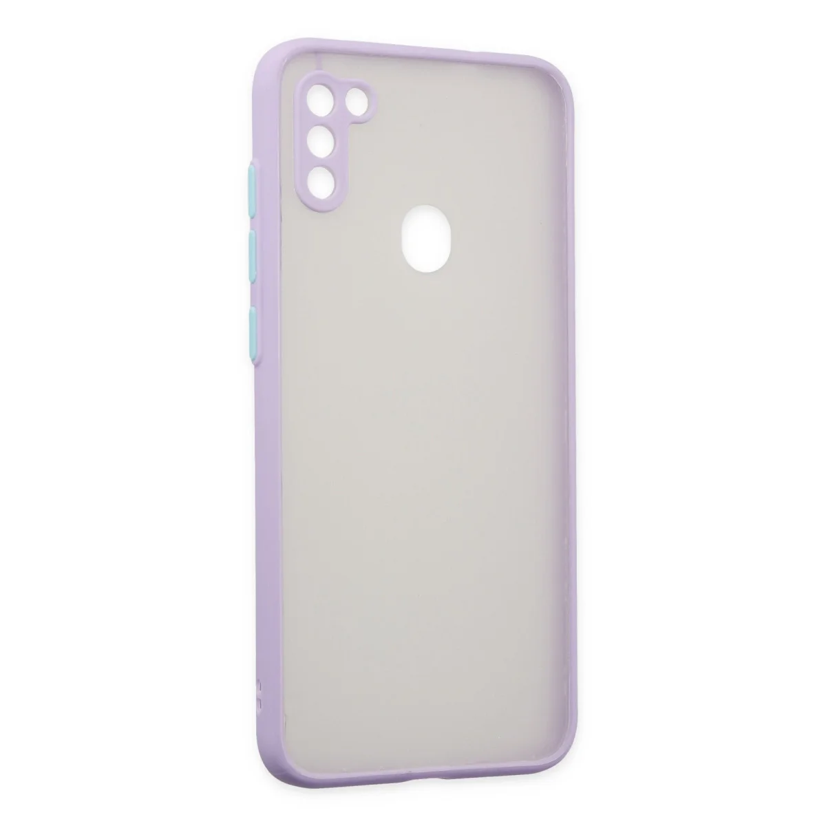 Galaxy A11 Kılıf Montreal Silikon Kapak - Mor