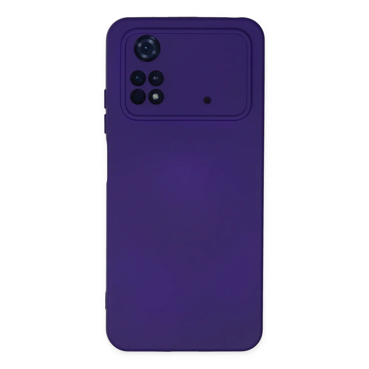 Poco M4 Pro 4G Kılıf Nano içi Kadife Silikon - Mor