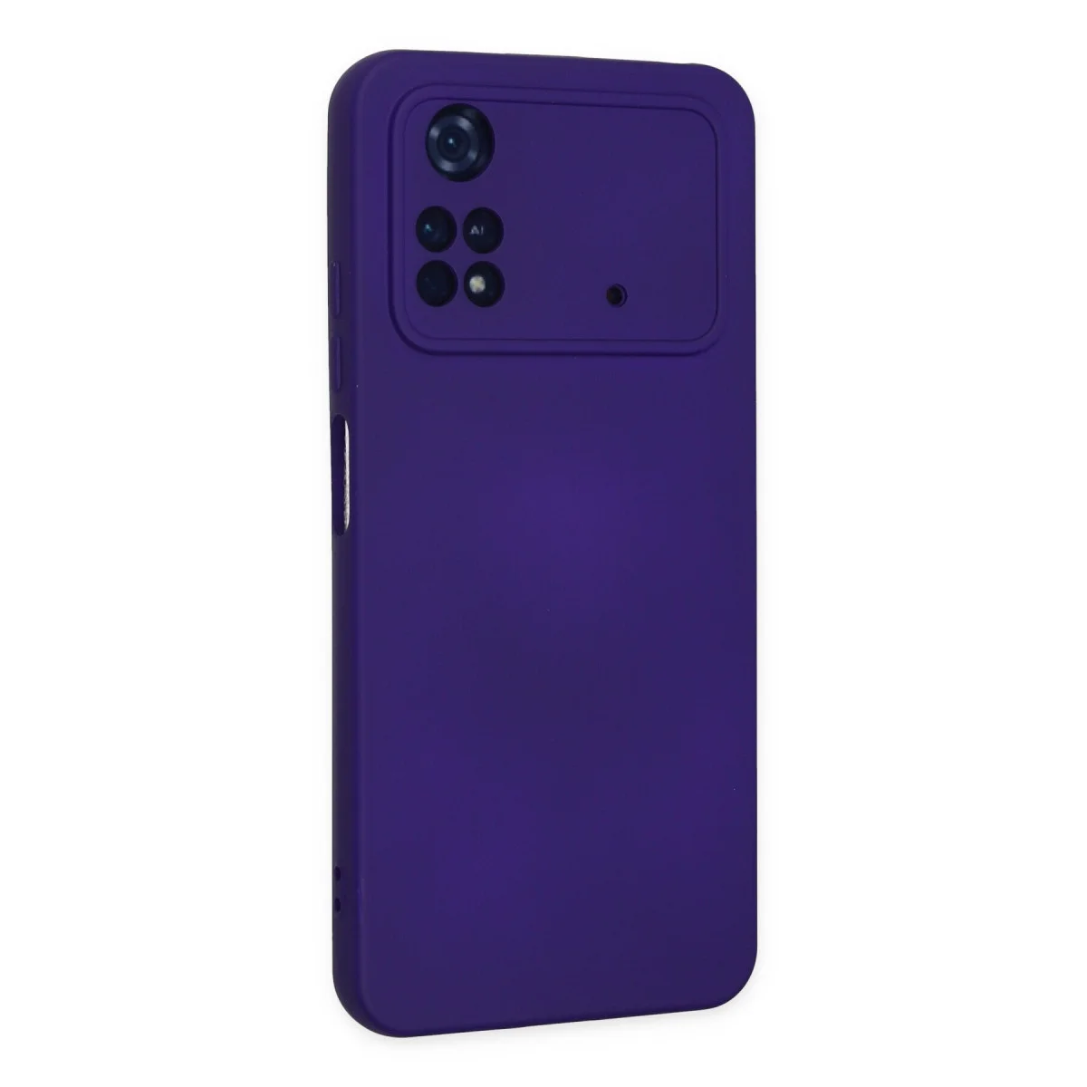 Poco M4 Pro 4G Kılıf Nano içi Kadife Silikon - Mor