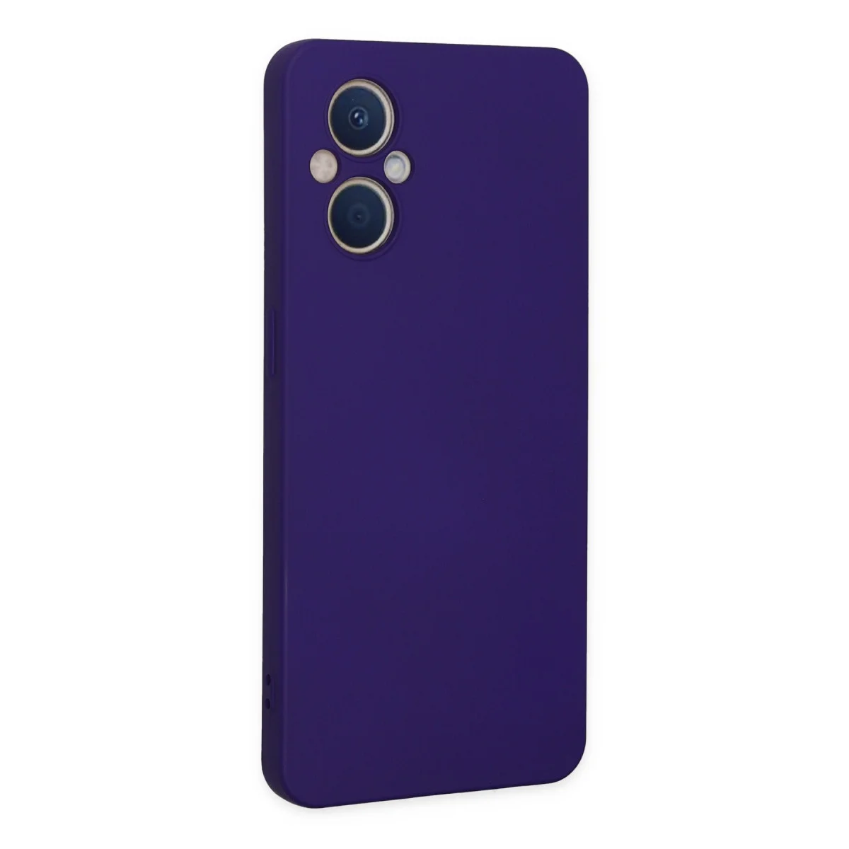 Reno 7 Lite Kılıf Nano içi Kadife Silikon - Mor