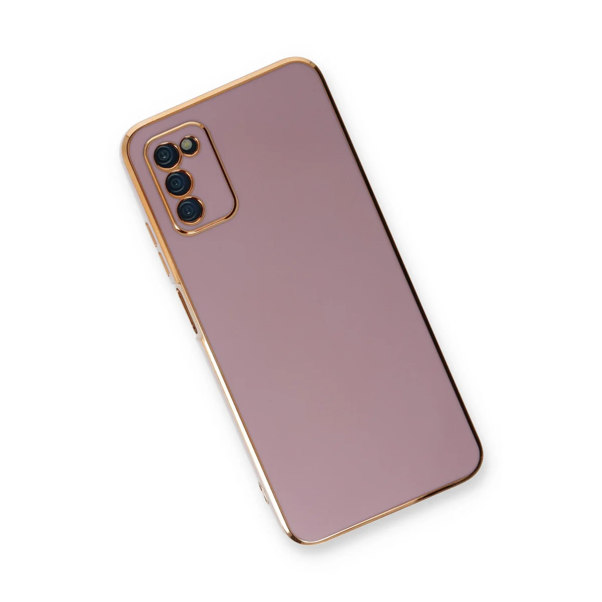 Galaxy A03S Kılıf Volet Silikon - Mor