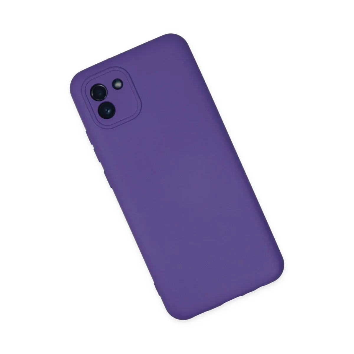 Galaxy A03 Kılıf Nano içi Kadife Silikon - Mor