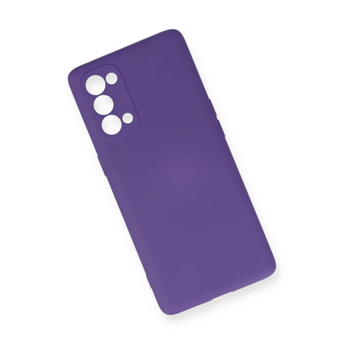 Reno 5 Pro Kılıf Nano içi Kadife Silikon - Mor