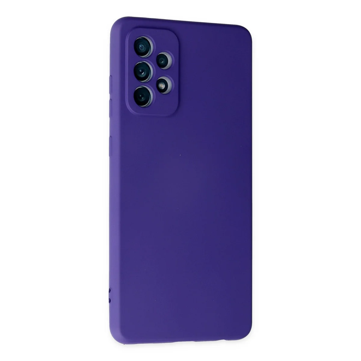 Galaxy A72 Kılıf Nano içi Kadife Silikon - Mor