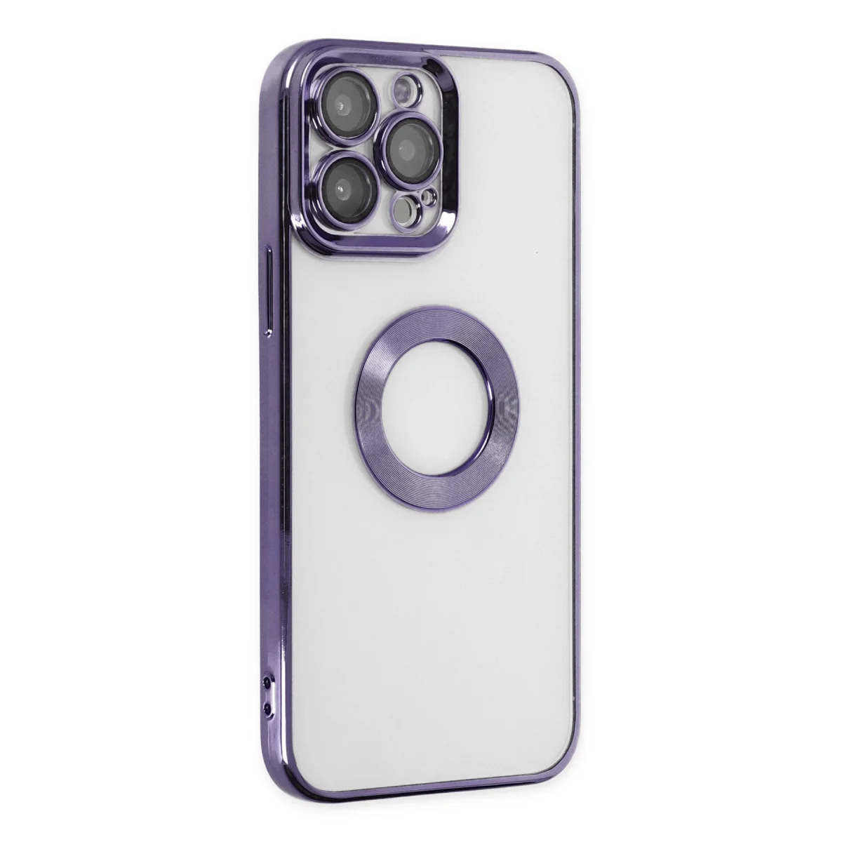 iPhone 14 Pro Kılıf Slot Silikon - Mor