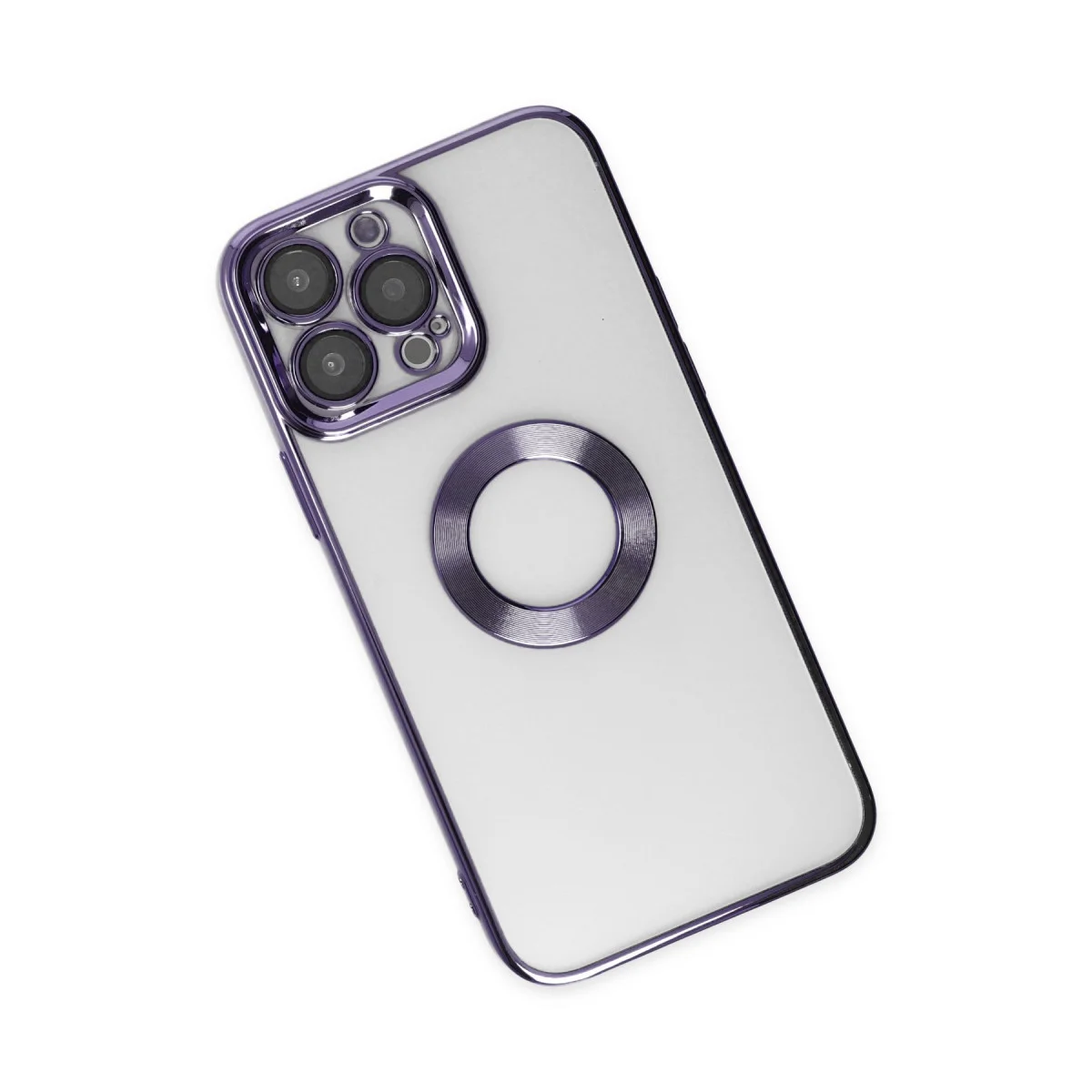 iPhone 14 Pro Kılıf Slot Silikon - Mor