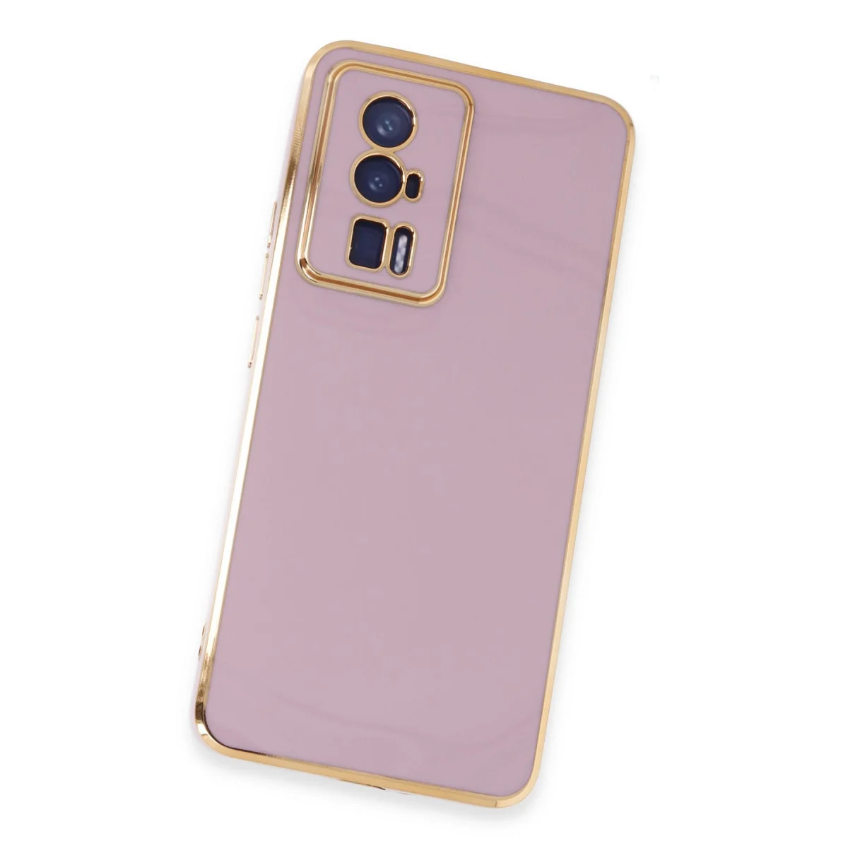 Poco F5 Pro Kılıf Volet Silikon - Mor