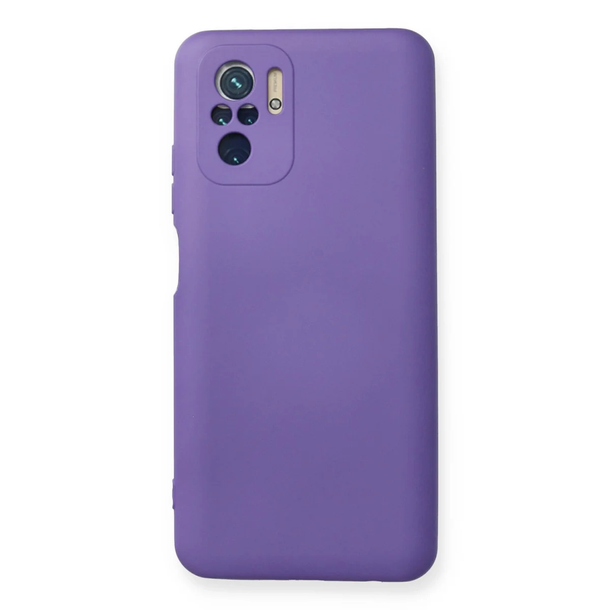 Redmi Note 10 Kılıf Nano içi Kadife Silikon - Mor