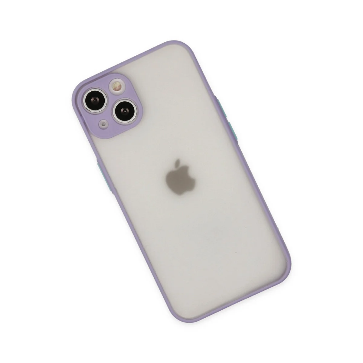 iPhone 15 Plus Kılıf Montreal Silikon Kapak - Mor