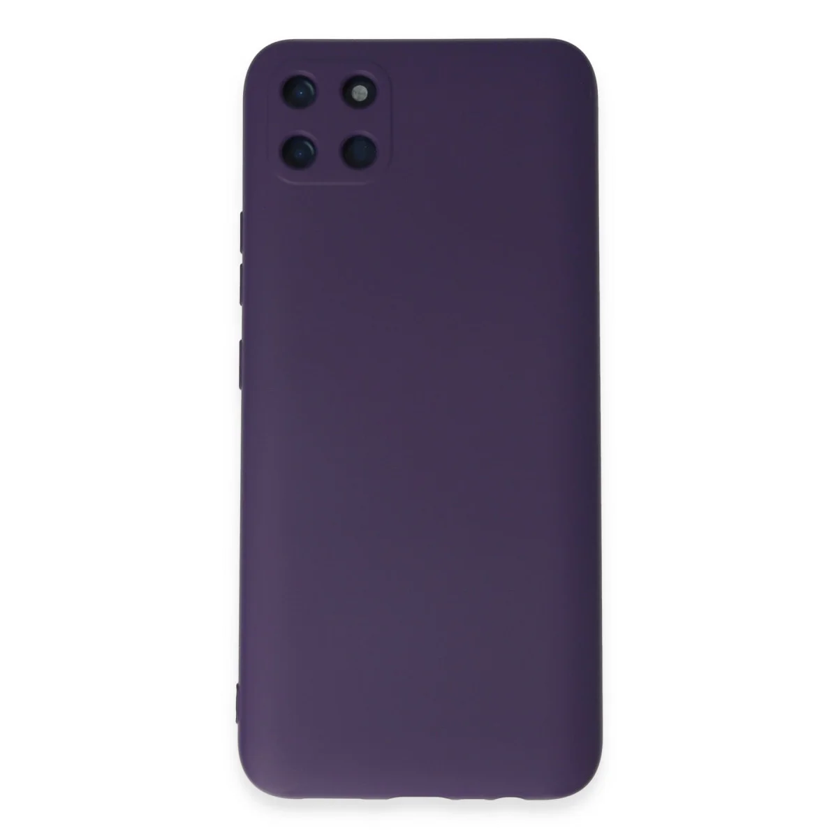 Realme C11 Kılıf Nano içi Kadife Silikon - Mor