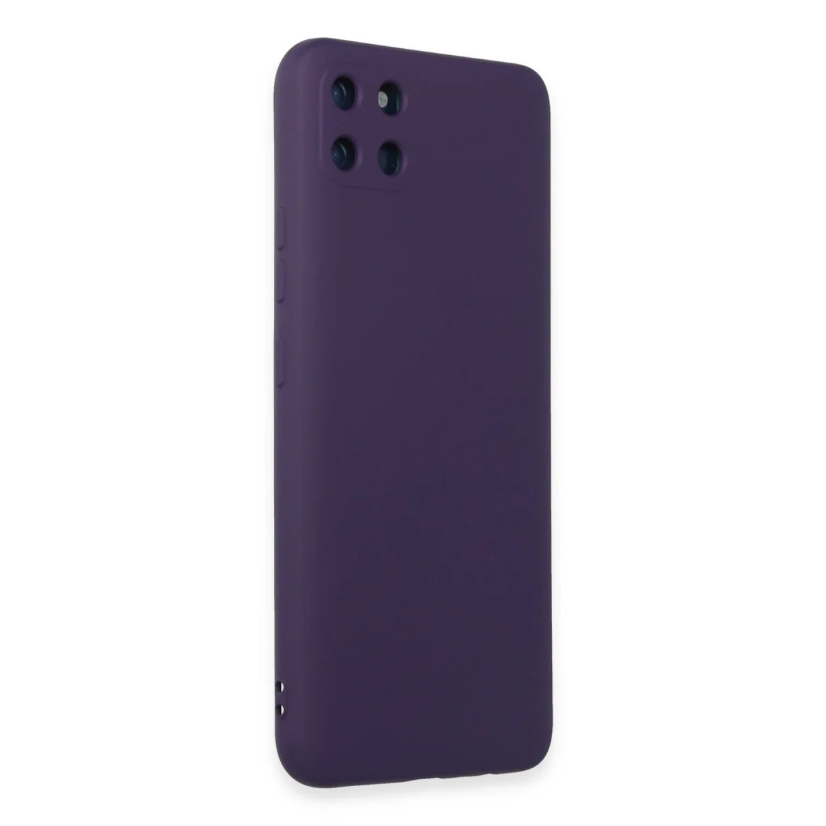 Realme C11 Kılıf Nano içi Kadife Silikon - Mor