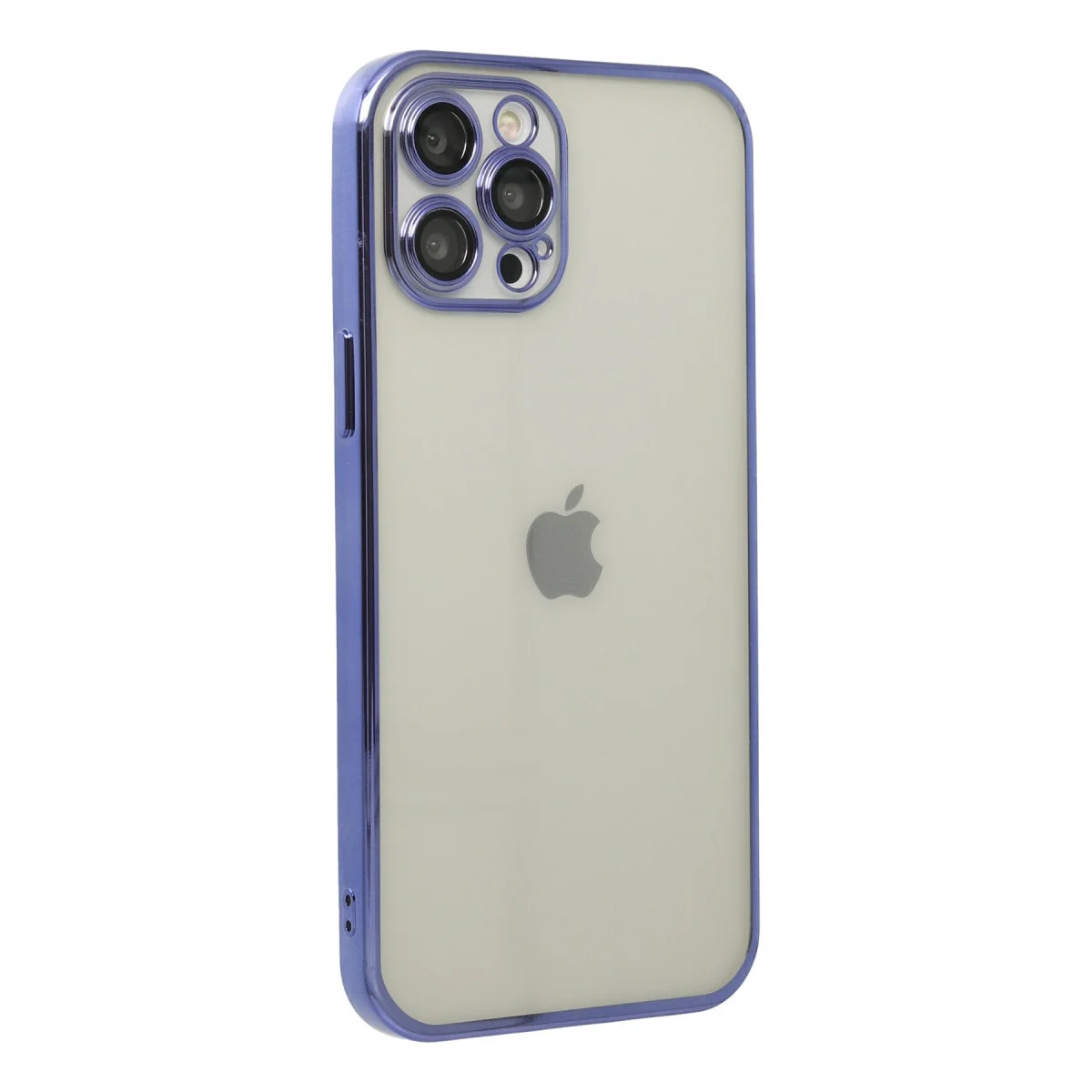 iPhone 12 Pro Max Kılıf Razer Lensli Silikon - Mor