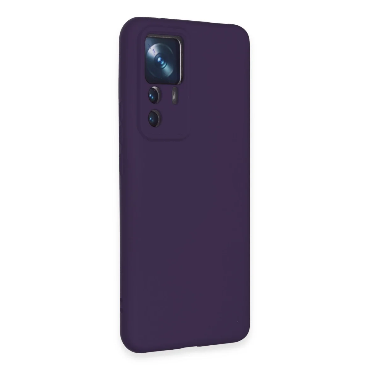 Mi 12T Pro Kılıf Nano içi Kadife Silikon - Mor