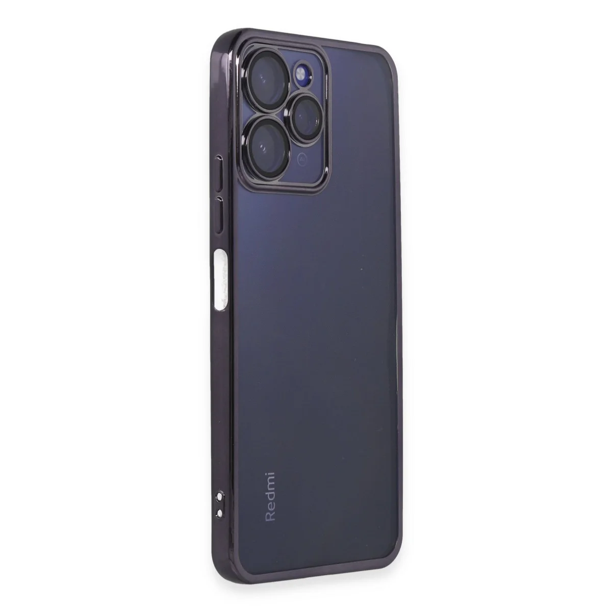 Redmi 12 Kılıf Razer Lensli Silikon - Mor