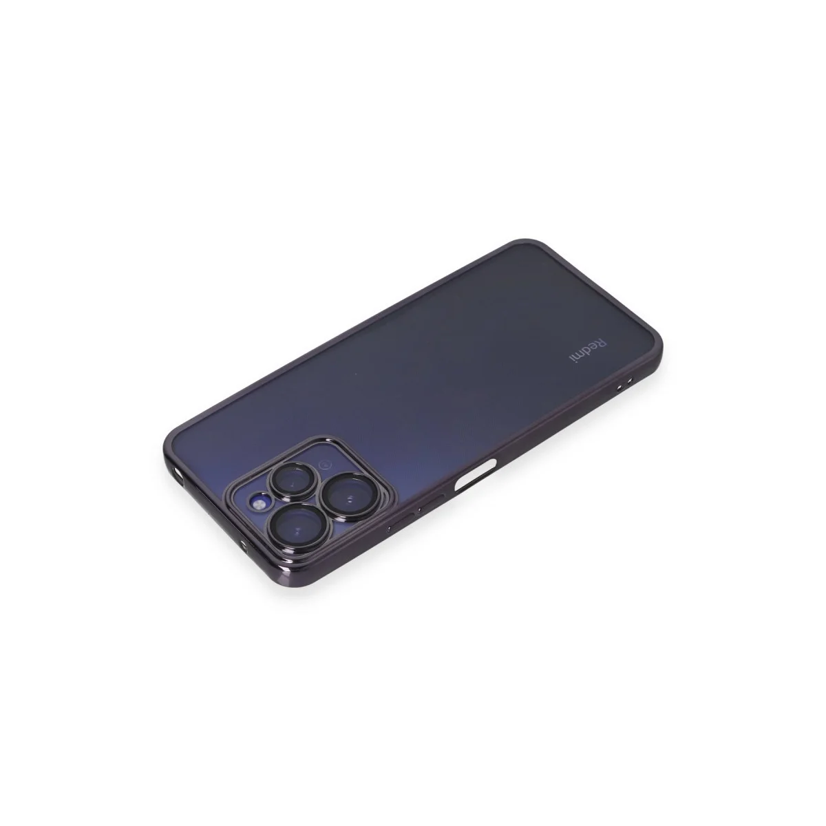 Redmi 12 Kılıf Razer Lensli Silikon - Mor