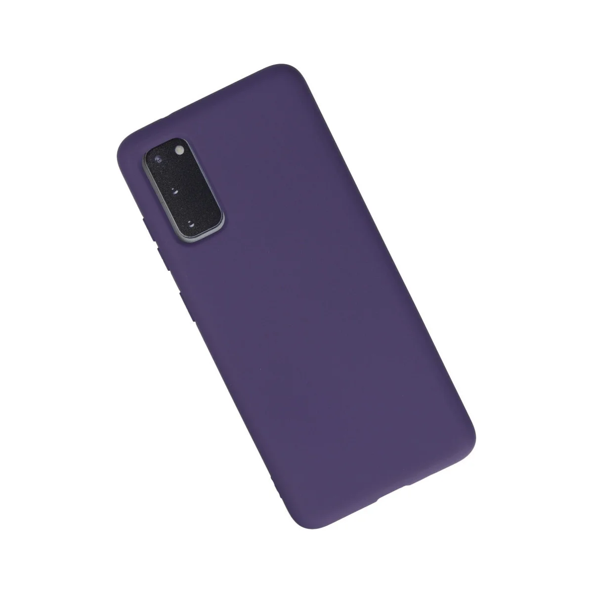 Galaxy S20 Kılıf Nano içi Kadife Silikon - Mor