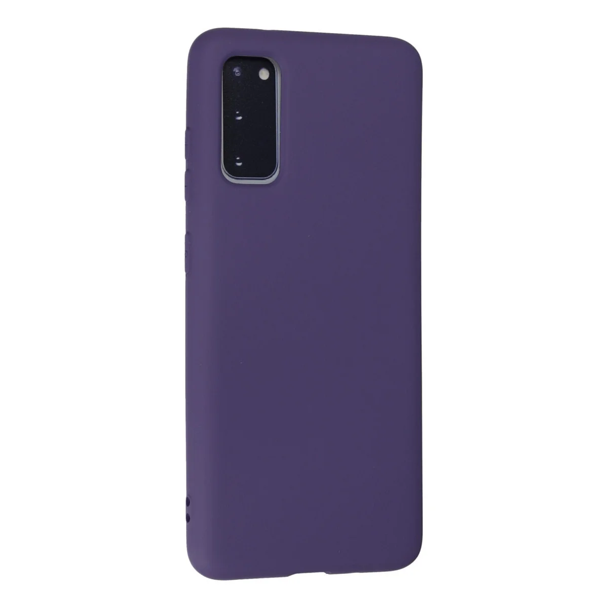 Galaxy S20 Kılıf Nano içi Kadife Silikon - Mor
